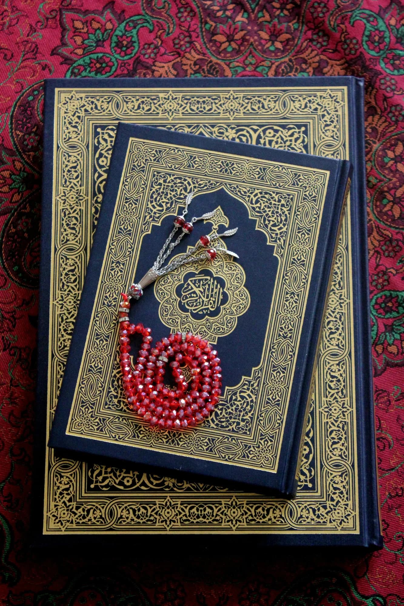 Close-up of an open Quran during a Tajweed lesson